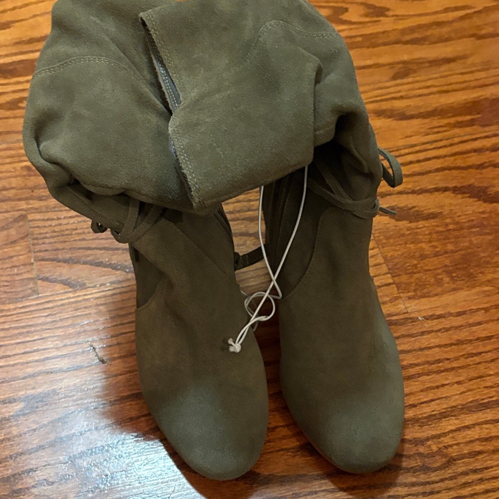 Olive Green Women's Boots